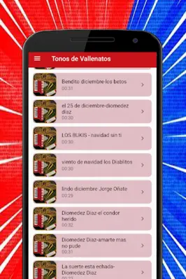 Ringtones Vallenatos android App screenshot 1