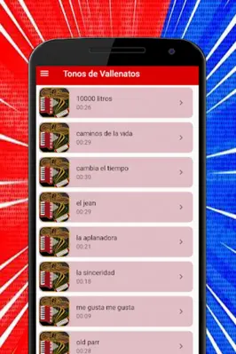 Ringtones Vallenatos android App screenshot 3